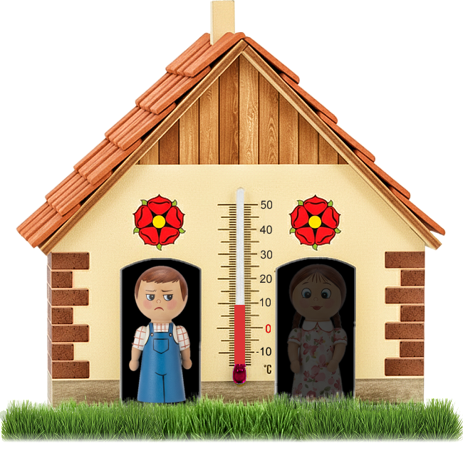 Meteo domeček s aktuální předpovědí